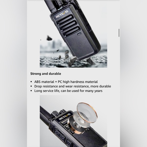 🔥Retevis RT68 Two-Way Radios - Wide Range, 2 Walkie Talkies🔥 NIB - Picture 3 of 10
